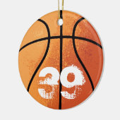 Basketbal (Aanpasbaar) Keramisch Ornament (Links)