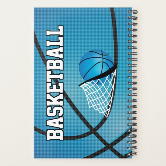 Basketbal aanpassen - Blauw Planner (Achterkant)