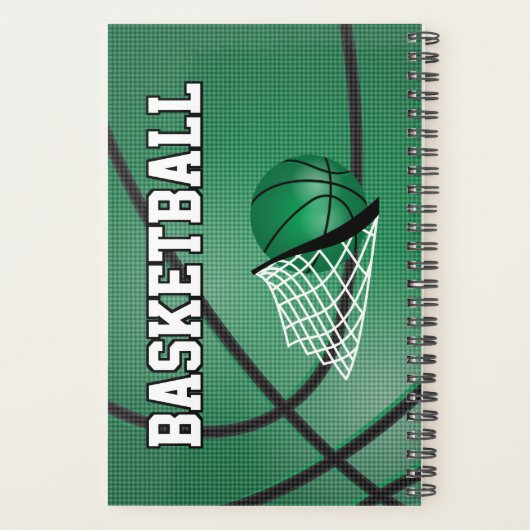 Basketbal aanpassen - Groen Planner (Achterkant)