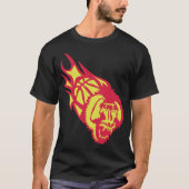 basketbal aap schreeuwt monkey basketball Fire T-shirt (Voorkant)