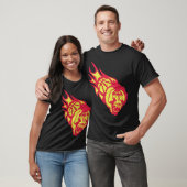basketbal aap schreeuwt monkey basketball Fire T-shirt (Unisex)