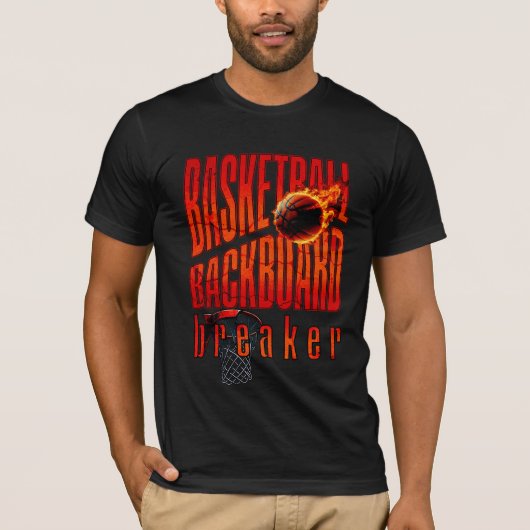 Basketbal achterbordbreker t-shirt (Voorkant)