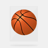 Basketbal Acryl Teken Bord (Voorkant)