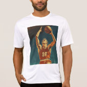  basketbal actie schot t-shirt (Voorkant)