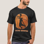 Basketbal Actieve Schutter Speler Hoops T-shirt (Voorkant)