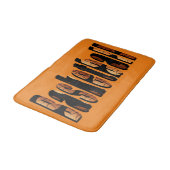 Basketbal Afbeelding Logo, Memory Foam Bath Mat, Badmat (Gekanteld)