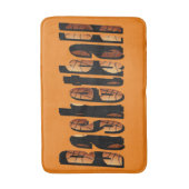 Basketbal Afbeelding Logo, Memory Foam Bath Mat, Badmat (Voorkant Verticaal)