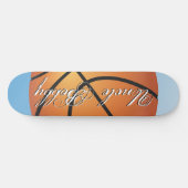 Basketbal Afbeelding 🏀 Monogram Begroting Speciaa Skateboard (Horizontaal)