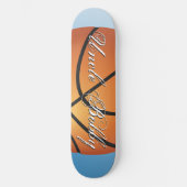 Basketbal Afbeelding 🏀 Monogram Begroting Speciaa Skateboard (Voorkant)
