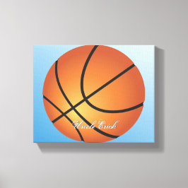 Basketbal Afbeelding 🏀 Monogram Budget Speciaal Canvas Afdruk