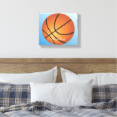 Basketbal Afbeelding 🏀 Monogram Budget Speciaal Canvas Afdruk (Insitu (Slaapkamer))