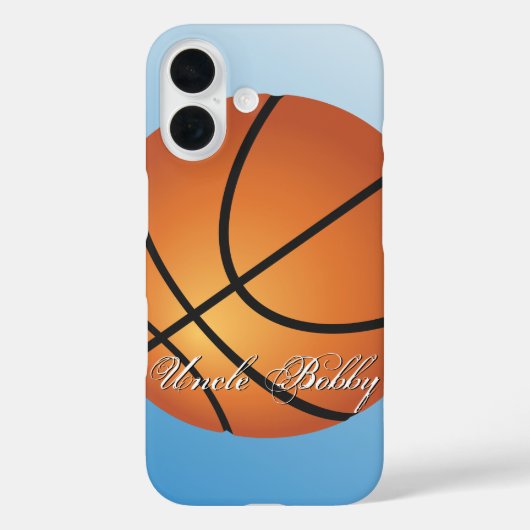 Basketbal Afbeelding 🏀 Monogram Budget Speciaal Case-Mate iPhone Case (Achterkant)