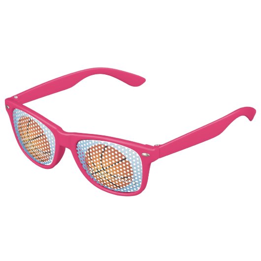 Basketbal Afbeelding 🏀 Monogram Budget Speciaal Kinder Zonnebril (Gekanteld)