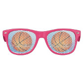 Basketbal Afbeelding 🏀 Monogram Budget Speciaal Kinder Zonnebril (Voorkant)