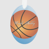 Basketbal Afbeelding 🏀 Monogram Budget Speciaal Ornament (achterkant)