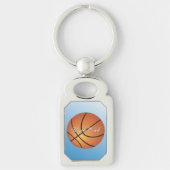 Basketbal Afbeelding 🏀 Monogram Budget Speciaal Sleutelhanger (Voorkant)