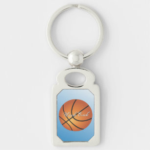 Basketbal Afbeelding 🏀 Monogram Budget Speciaal Sleutelhanger