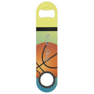Basketbal Afbeelding 🏀 Monogram Budget Speciaal Speed Flessenopener