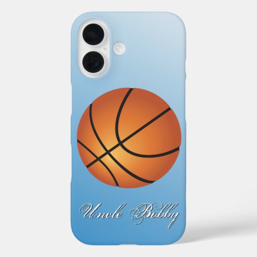 Basketbal Afbeelding 🏀 Monogram Budget Special Case-Mate iPhone Case (Achterkant)