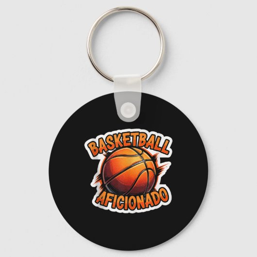 Basketbal Aficionado Coach Lover Expert Speler An Sleutelhanger (Voorkant)