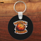 Basketbal Aficionado Coach Lover Expert Speler An Sleutelhanger (Voorkant)