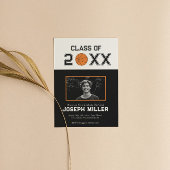 Basketbal Afstudeerfeest Uitnodigingsklasse Kaart