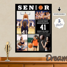 Basketbal Afstudeerfoto Collage 5
