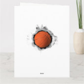 Basketbal Afstudeerkaart Kaart (Achterkant)