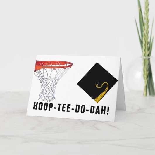 Basketbal Afstudeerkaart Kaart (Voorkant)