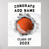 Basketbal Afstuderen 2023 Poster (Voorkant)