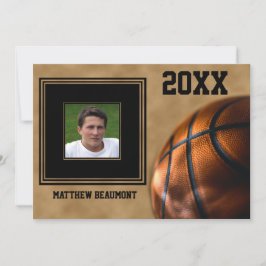 Basketbal Afstuderen aankondiging