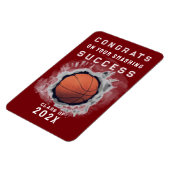 Basketbal Afstuderen Congrats Magnet Magneet (Linkerzijde)