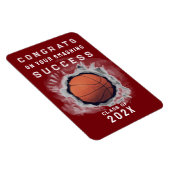 Basketbal Afstuderen Congrats Magnet Magneet (Rechterzijde)