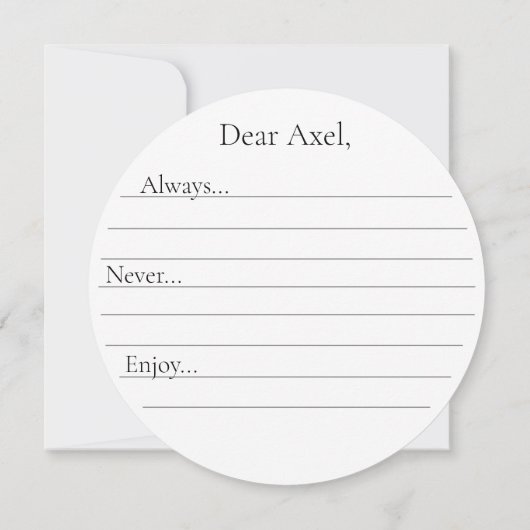 Basketbal Afstuderen Gastenboek Advies Kaarten (Achterkant)