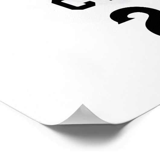 Basketbal Afstuderen gepersonaliseerd Poster (Hoek)