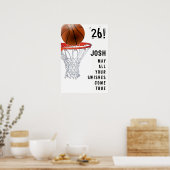 Basketbal Afstuderen Poster (Keuken)