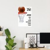 Basketbal Afstuderen Poster (Thuiskantoor)
