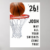 Basketbal Afstuderen Poster (Voorkant)