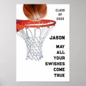 Basketbal Afstuderen Poster (Voorkant)
