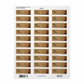 Basketbal Afstuderen retouradres Etiket (Full Sheet)