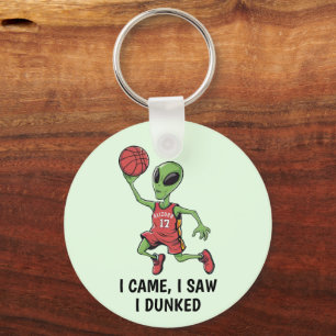 Basketbal Alien Sleutelhanger