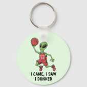 Basketbal Alien Sleutelhanger (Achterkant)