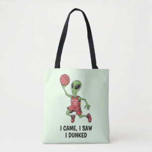 Basketbal Alien Tote Bag
