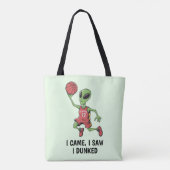 Basketbal Alien Tote Bag (Achterkant)