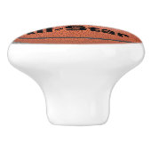 Basketbal All Star Naam Keramische Knop (Zijkant)