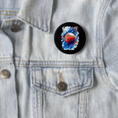 Basketbal Art Poster Graphic 1 Ronde Button 5,7 Cm (In situ)