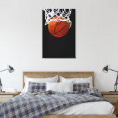 Basketbal Artwork Verpakt Canvas - 3 Canvases Set Afdruk (Insitu (Slaapkamer))