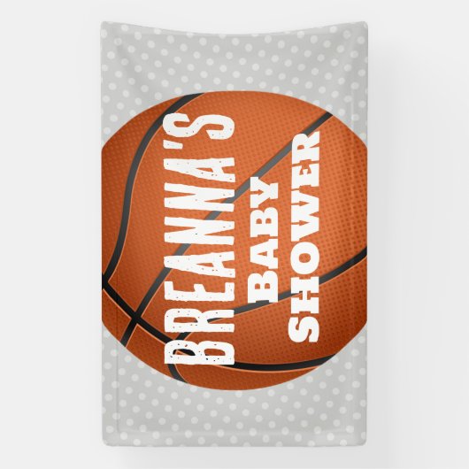 Basketbal Baby Party Spandoek (Verticaal)
