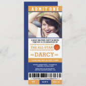 Basketbal Baby Shower Feest Uitnodigingen (Voorkant / Achterkant)