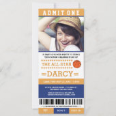 Basketbal Baby Shower Feest Uitnodigingen (Voorkant)